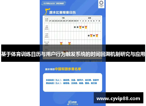 基于体育训练日历与用户行为触发系统的时间回溯机制研究与应用